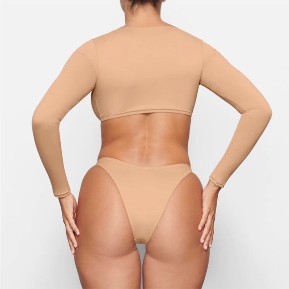 SKIMS Orche Signature Swim Long Sleeve Shrug swim top xxs nwt - Picture 5 of 8